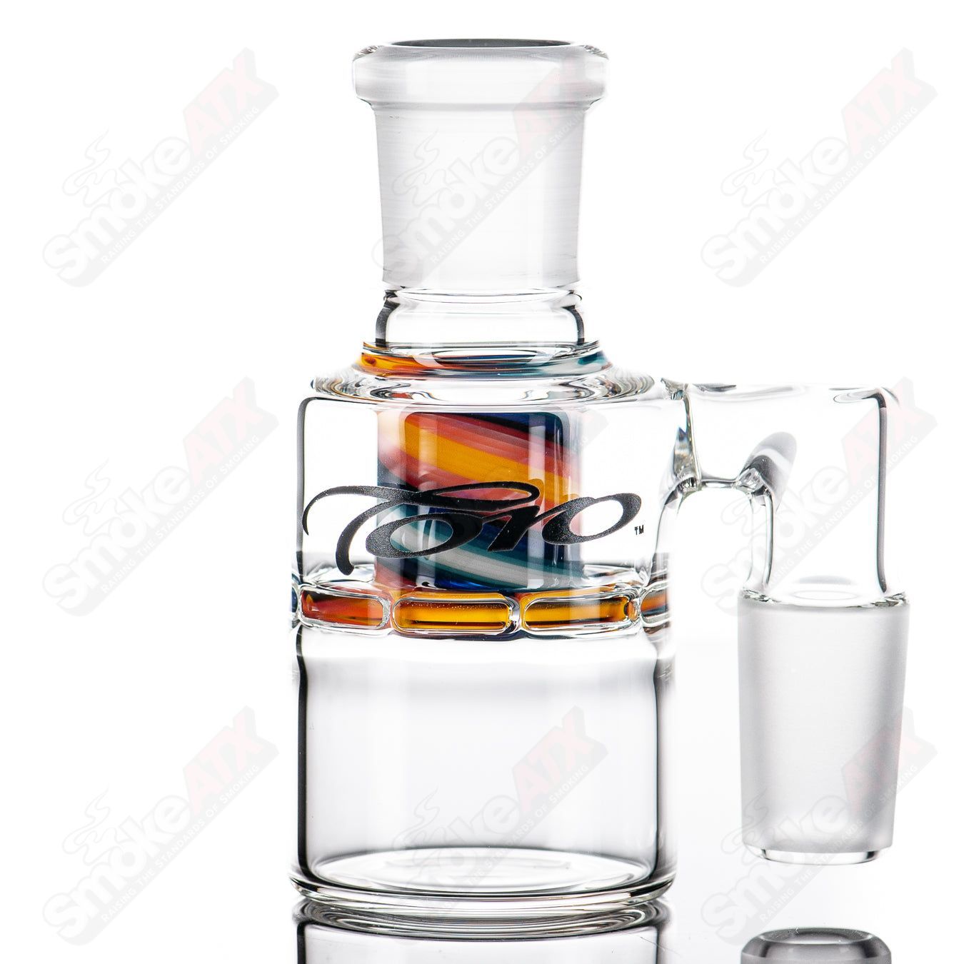 1 18/90 Dry Catch w/ Line Work by Toro Glass - Smoke ATX