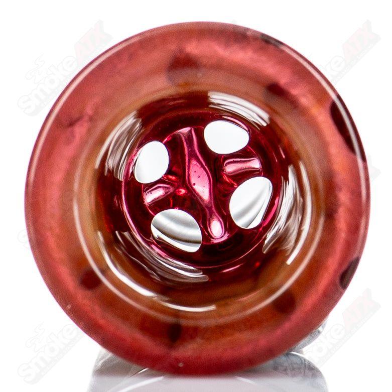 19mm Robertson Glass bowl for heady glass pipes, featuring clear glass and a smooth bowl design.
