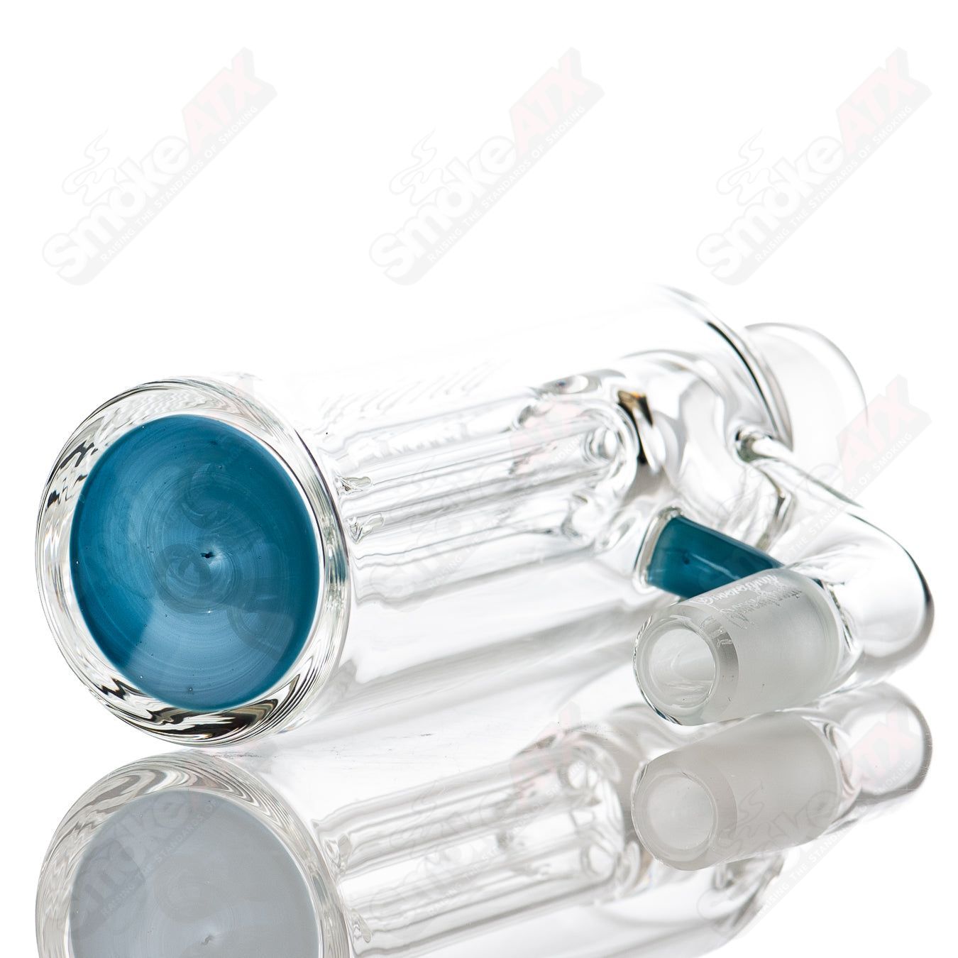 Sovereignty Glass 4-arm color accent ash catcher for glass pipes, featuring vibrant accents and durable construction.