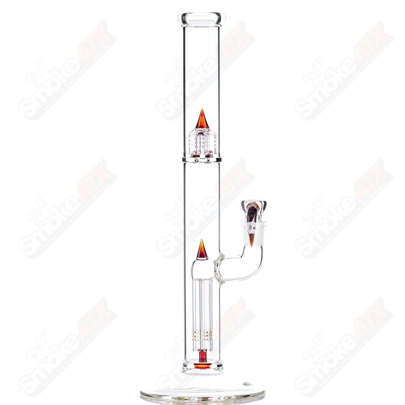 Sovereignty Glass 44x4 Fixed 4 Partial Accent straight glass tube with clear design and straight shape.
