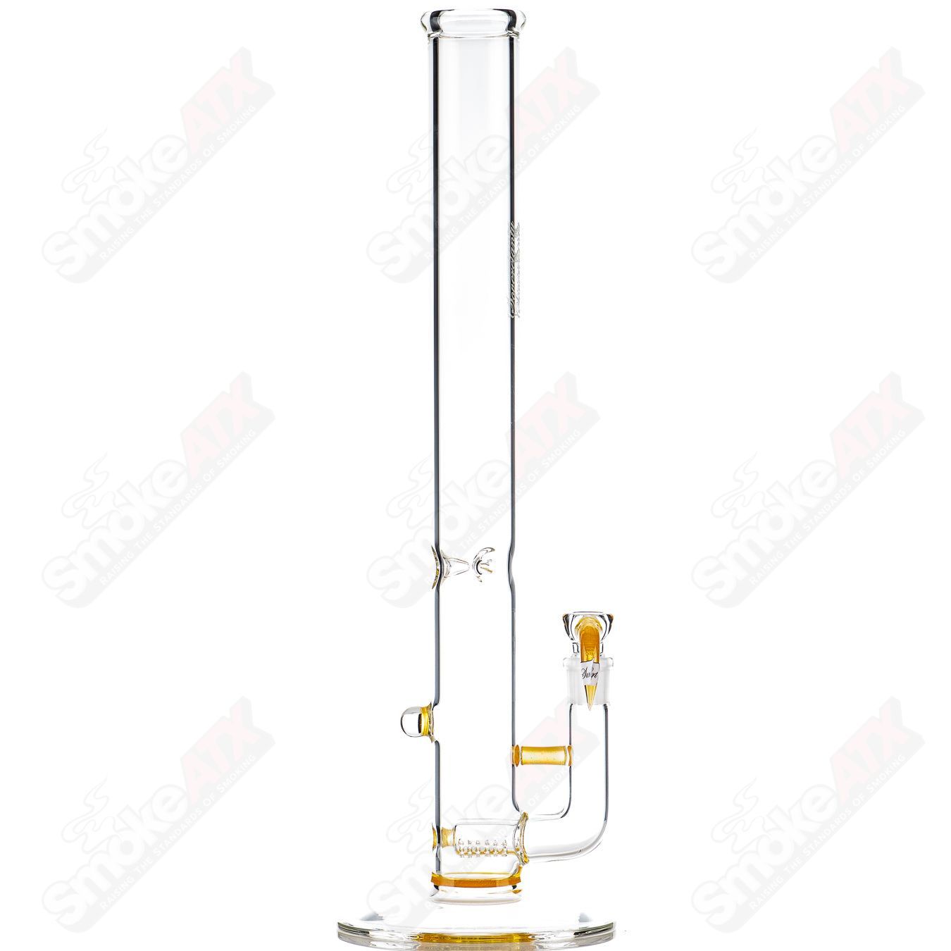 Sovereignty Glass 50x5 Jumbo Downgrid Stemline Straight Tube with partial accent and Millie Sovereignty design.