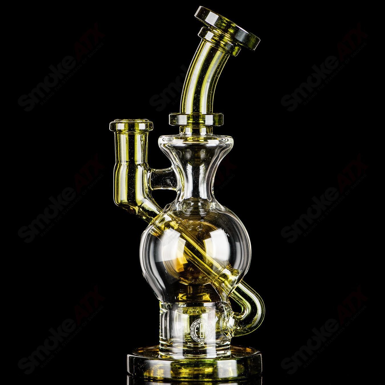 1 Color Ball Rig Fat Boy Glass - Smoke ATX