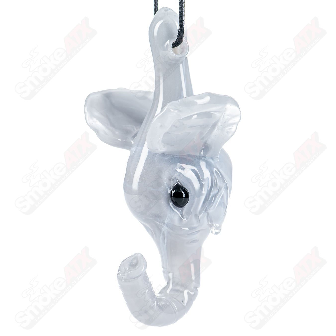 Addison Hanna glass elephant pendant necklace featuring a detailed, colorful glass elephant charm on a delicate chain.