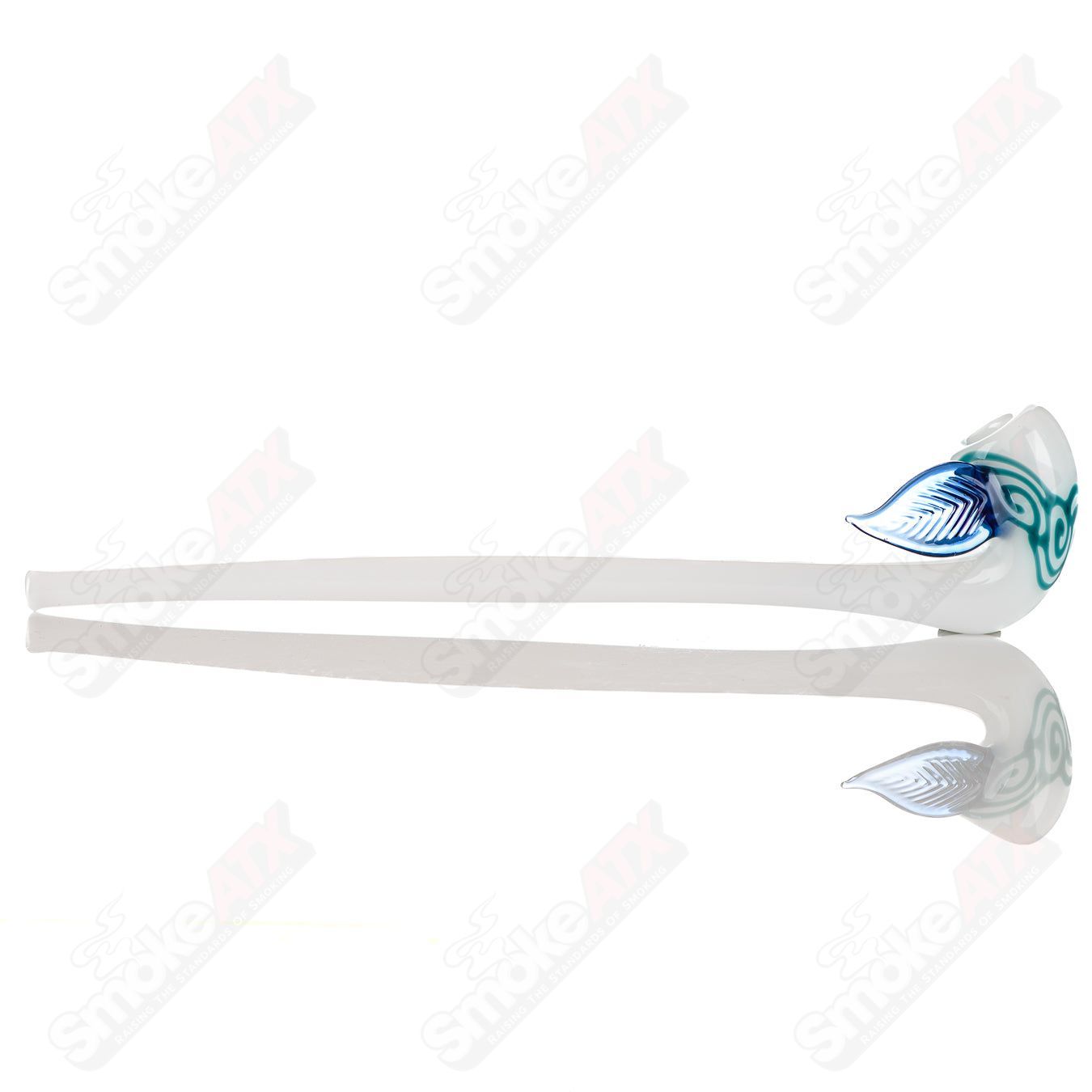 Full Gandalf dry pipe by Logan Ryan Glass, featuring intricate glasswork and a classic Gandalf staff design.