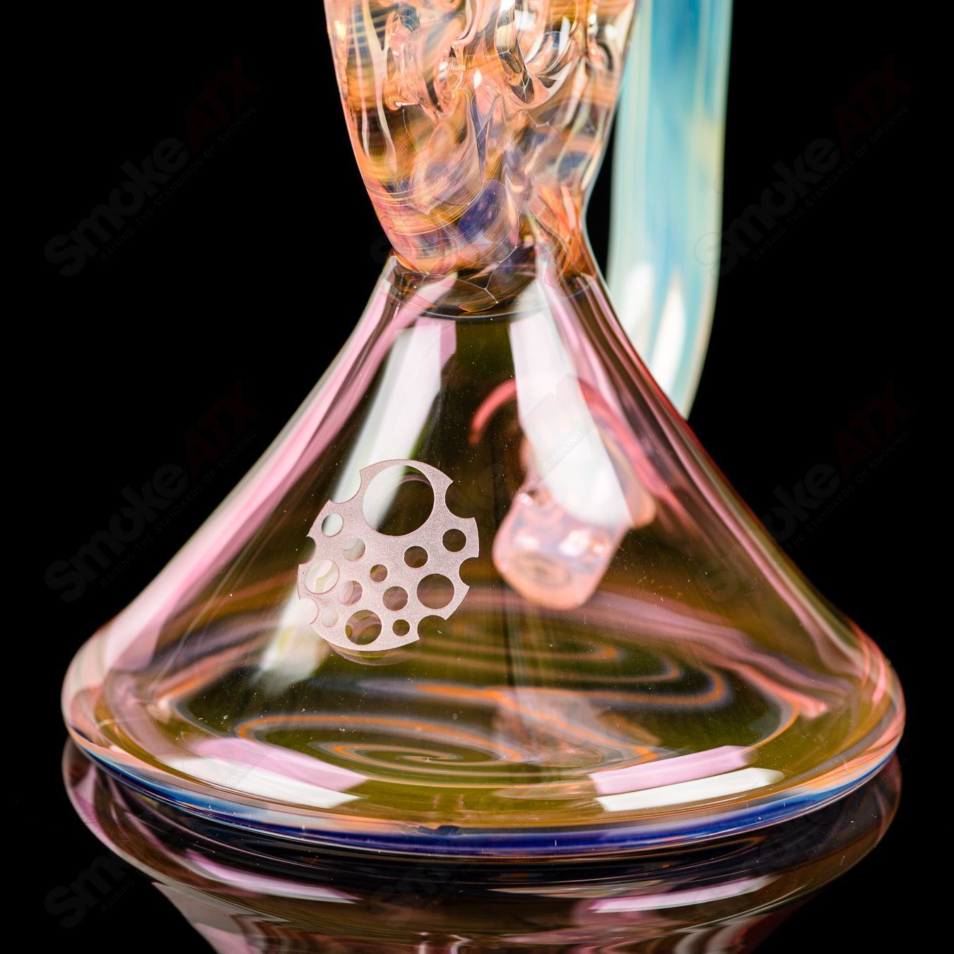 1 of 1 Fume Swiss Oiler Rig Collab W/ Ease Glass - Smoke ATX