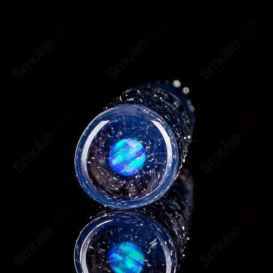 Sovereignty Glass Opal Accent Spiral Poker Tool featuring colorful spiral design, designed for heady glass use.