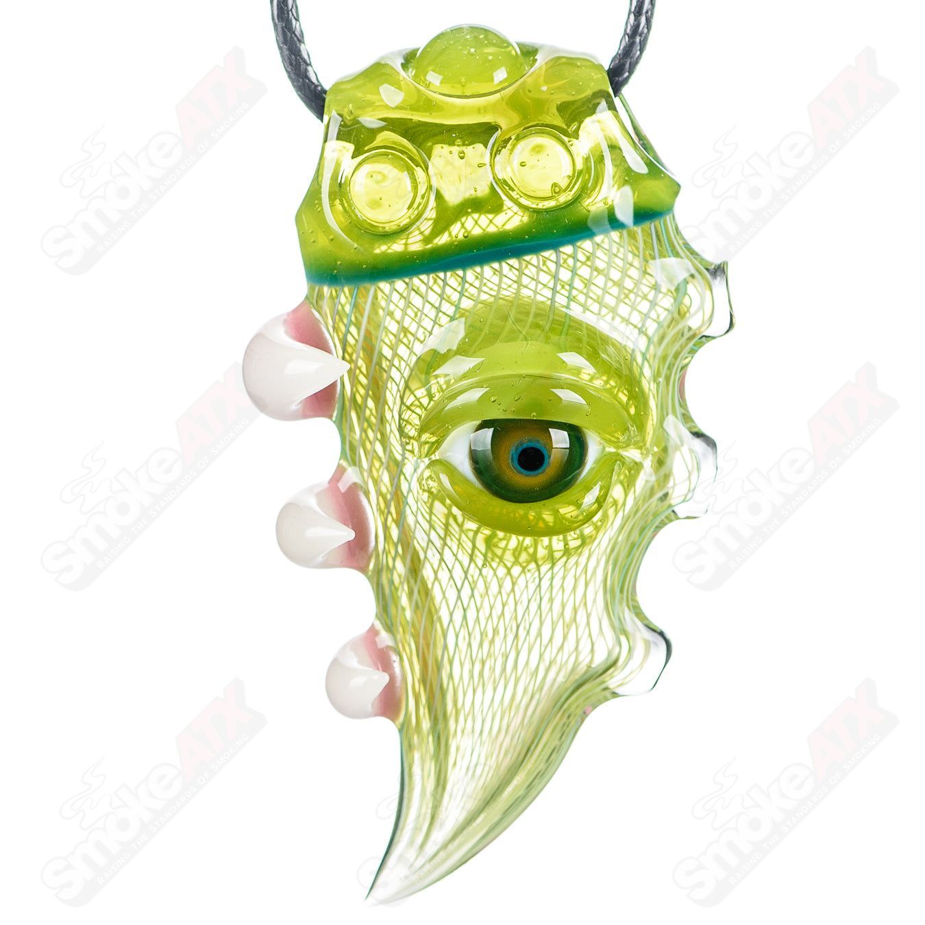 Salt Glass Pendant Dosa x Salt Glass heady glass pendant with colorful glass design and intricate patterns.