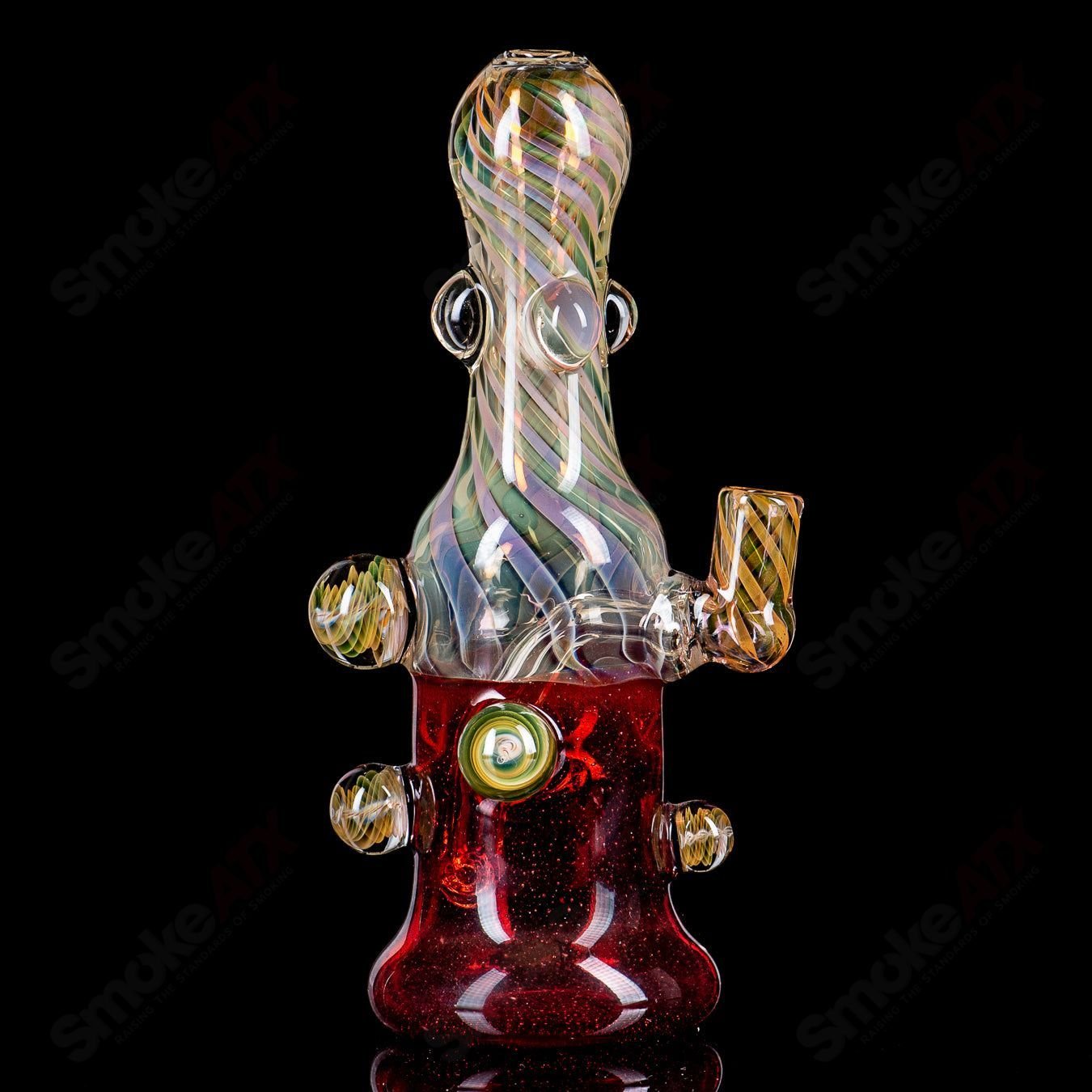 Pacer Glass #1 Rig Pacer Glass concentrate rig with clear glass body and intricate design for dabbing concentrates.