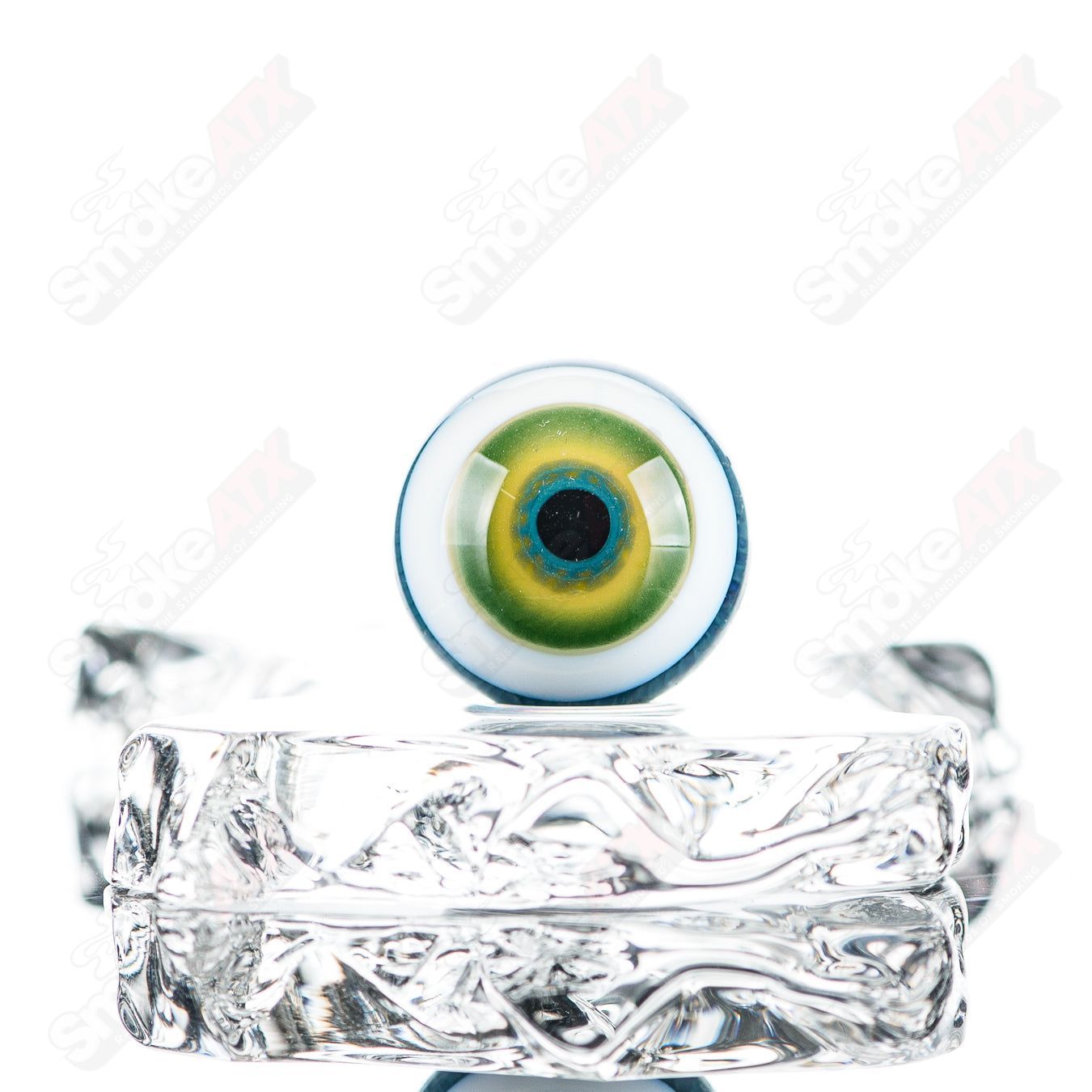 Salt Glass Slurper Marble Dosa x Salt Glass heady glass with colorful marble design and intricate patterns, showcasing unique glass artistry.