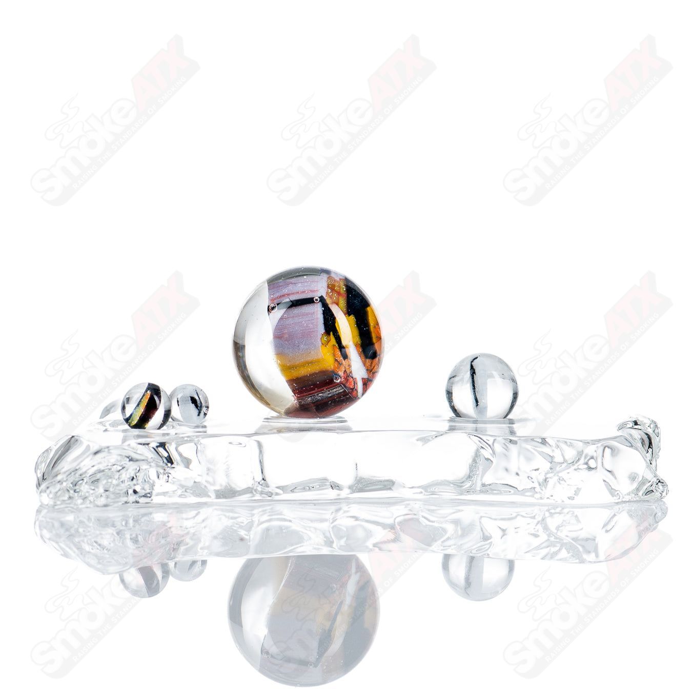 Cap’n Crunk Heady Glass Slurper Set featuring a unique glass piece with intricate design and matching accessories.