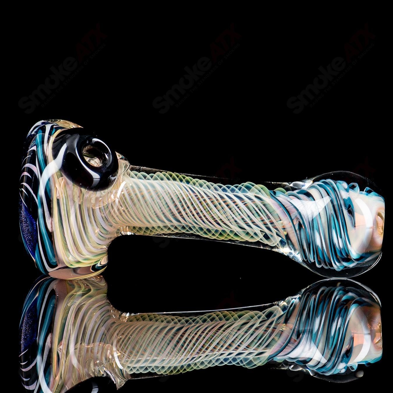 1 Three Dichro Petal Spoon Talent Glass - Smoke ATX