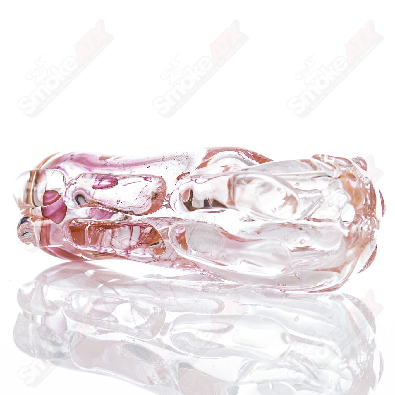Glass pipe Spoon Glass by Nobody, clear glass smoking pipe with a rounded bowl and long stem, designed for personal use.
