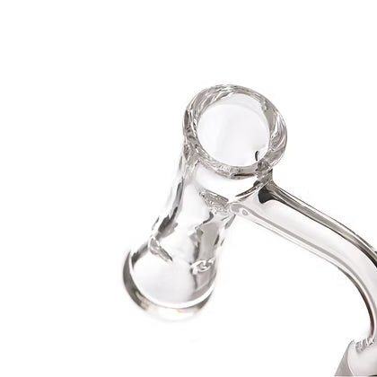 Glass banger for 10/90 Lowrider Hourglass Bear Quartz, featuring a clear hourglass shape and Bear Quartz branding.