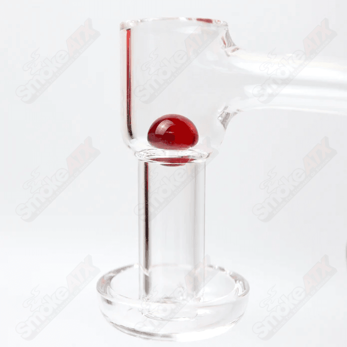 10mm Ruby Pearl Slurper Guard by Ruby Pearl Company, showcasing a shiny ruby pearl with protective slurper guard design.