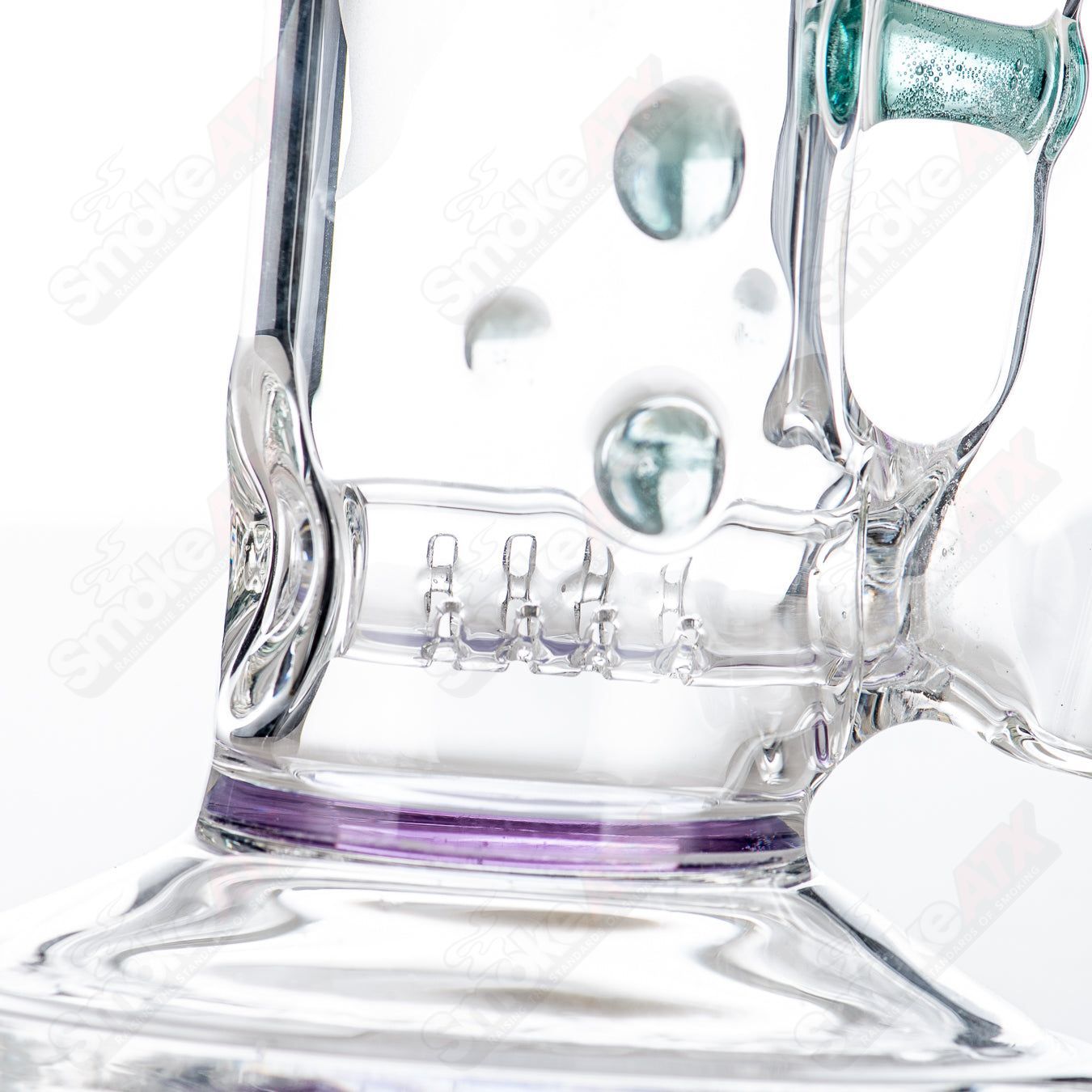 11" 50mm (Grape/Teal) Inline Rig AMGC - Smoke ATX