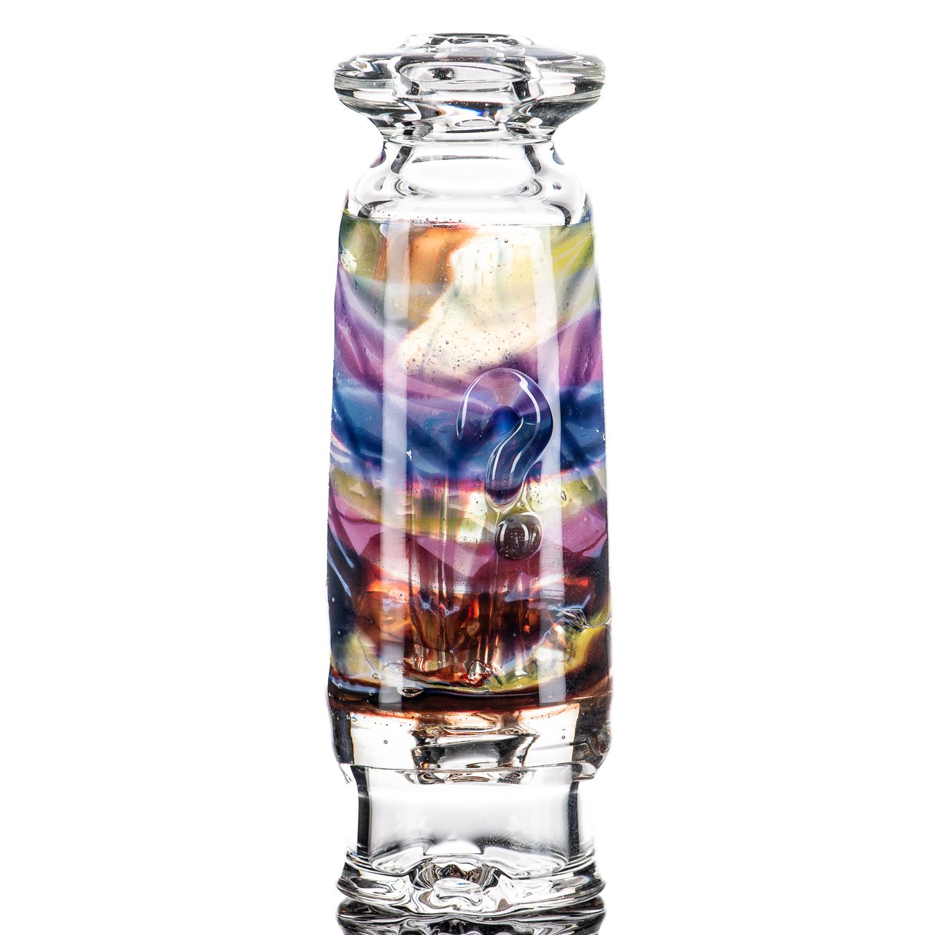Puffco Wet Top by Nobody Glass, a clear glass Puffco top with intricate wet design, designed for Puffco vaporizer accessories.