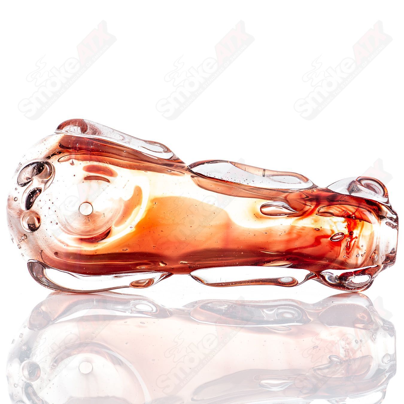 Glass pipe called #111 Spoon Glass by Nobody, featuring a clear glass design with a rounded bowl and smooth mouthpiece.