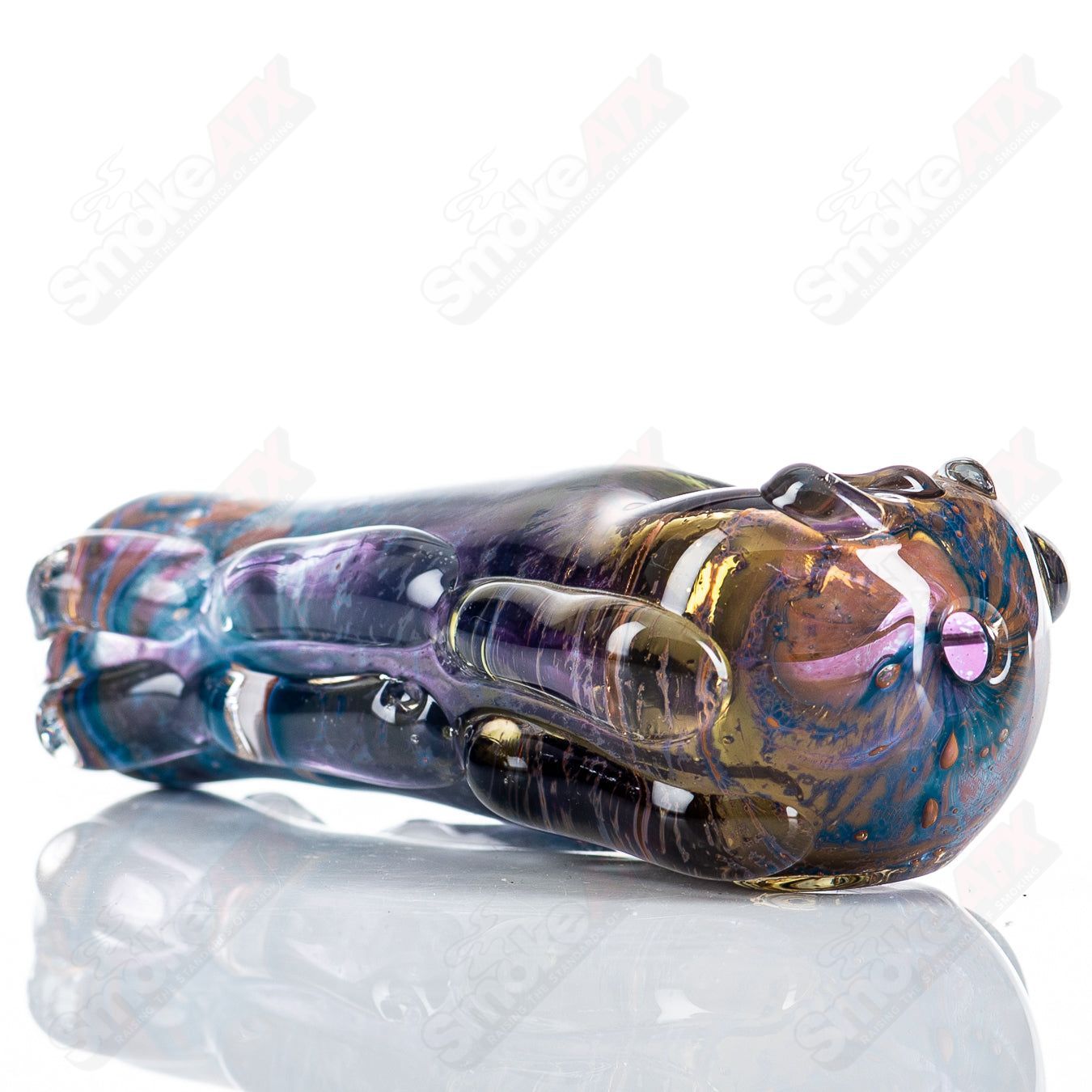 Glass pipe, Spoon Glass by Nobody, featuring clear glass with a rounded bowl and sleek design for smoking.