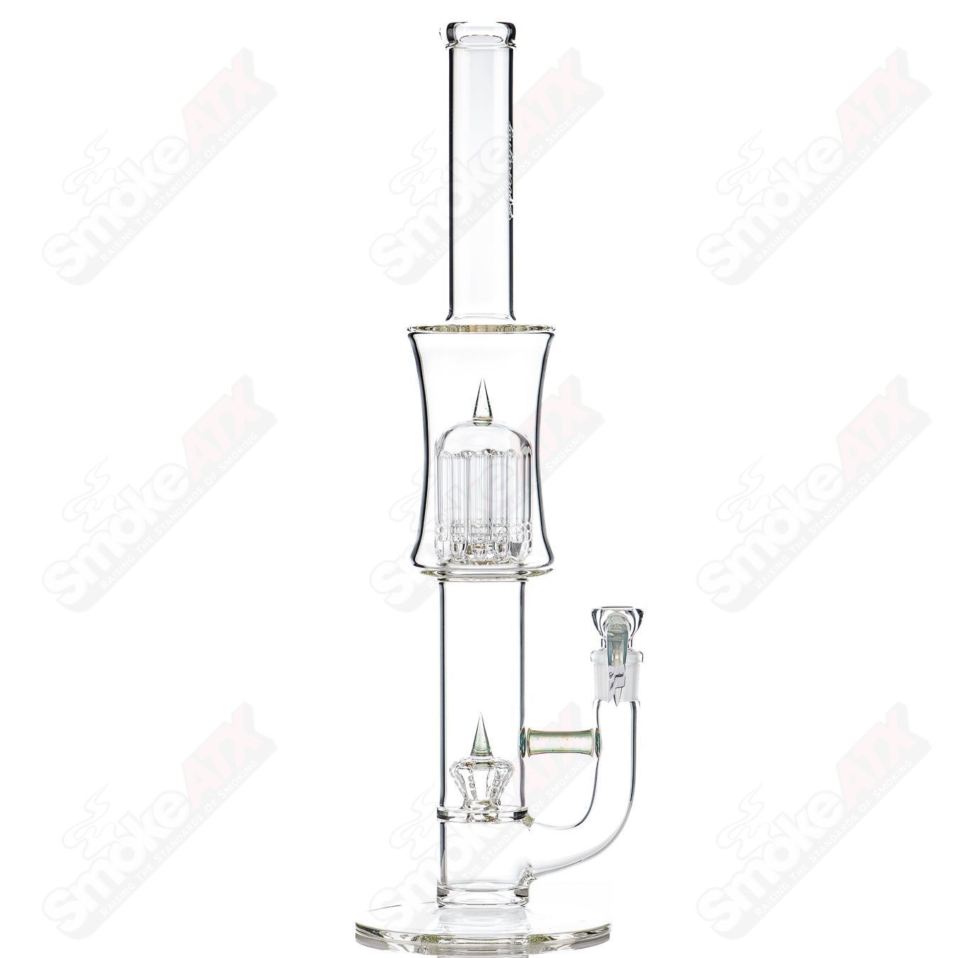 Sovereignty Glass 12-arm Imperial Minor Accent Heady Glass with intricate glasswork and detailed design.