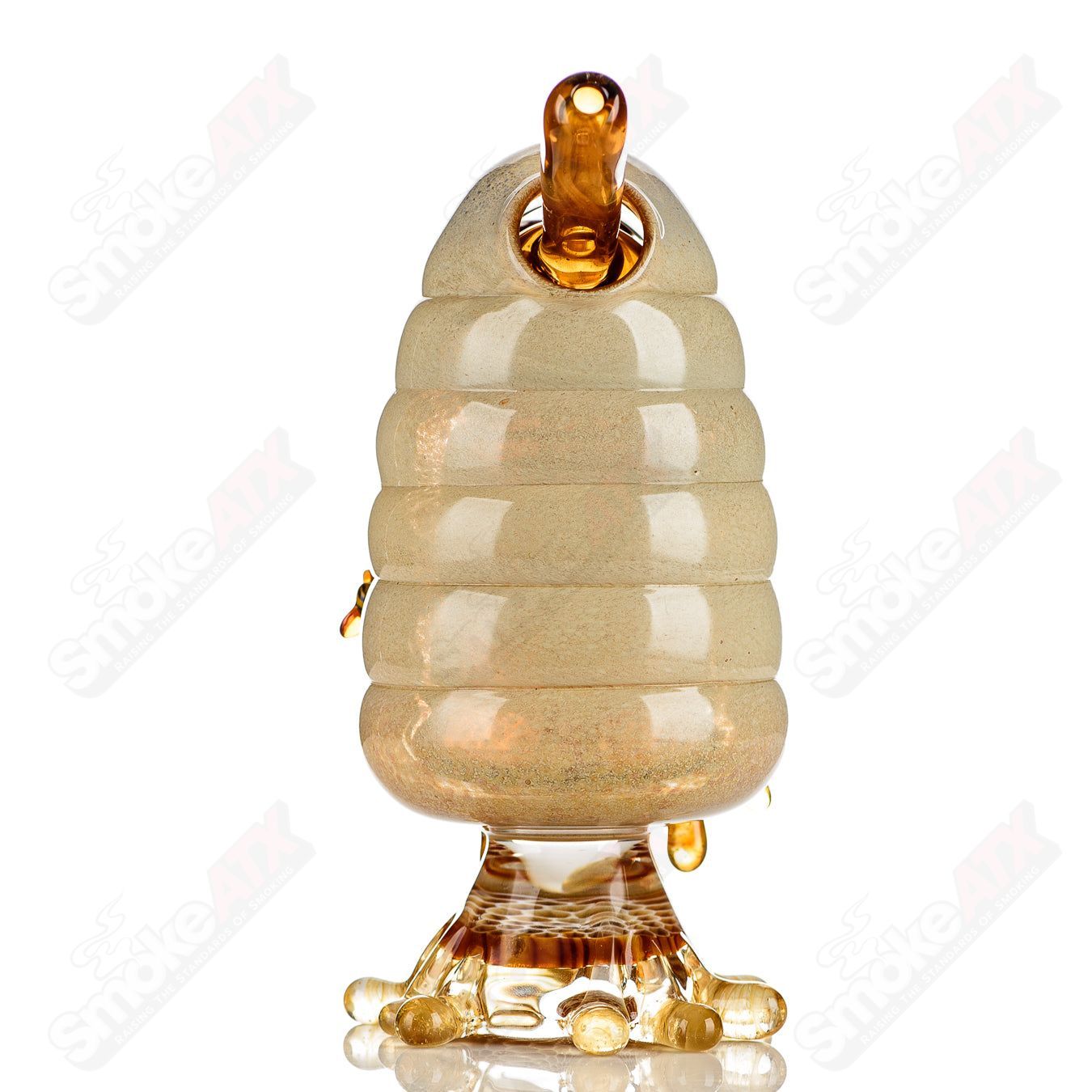 Joe P Glass 1/2 Hive Honeycomb Set, a colorful heady glass bubbler with multiple honeycomb-shaped chambers and intricate designs.