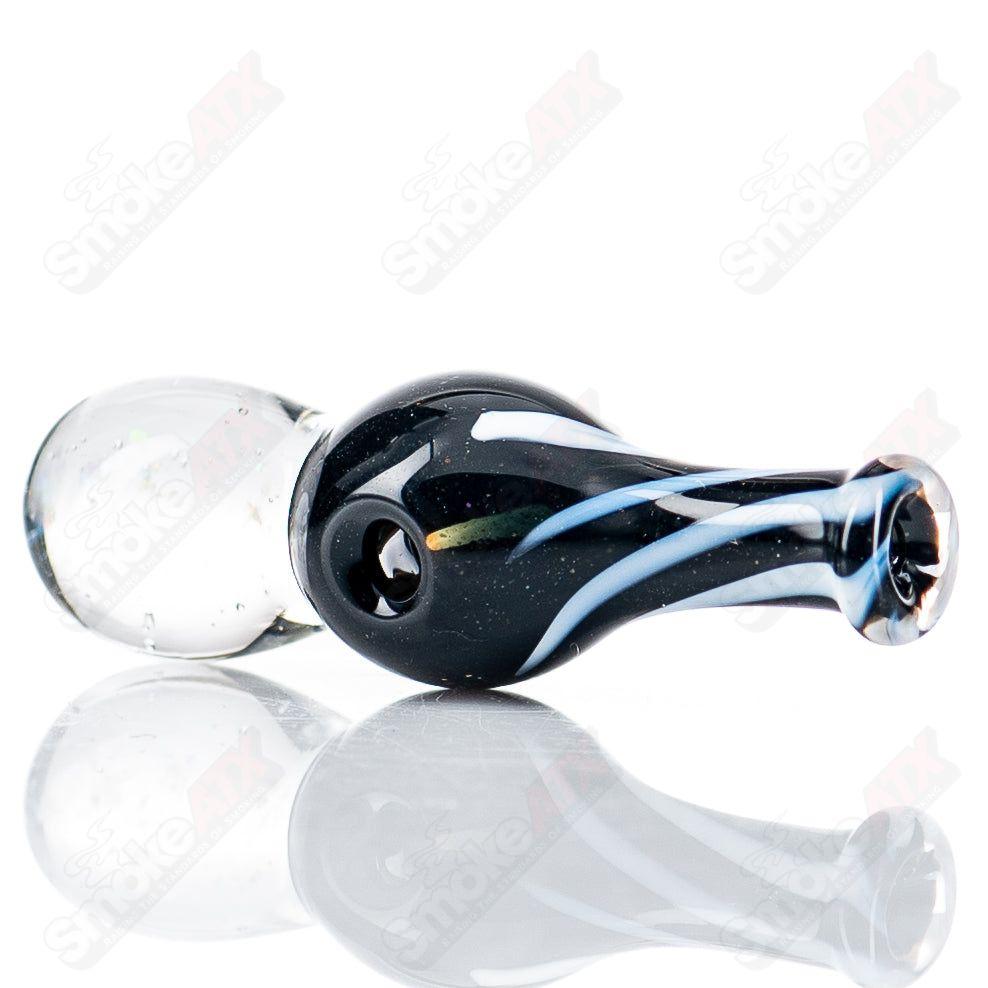 Colorful Puffco Tops UV Puffco Joystick Indo by Geoff Made Glass, featuring vibrant heady glass design and intricate details.