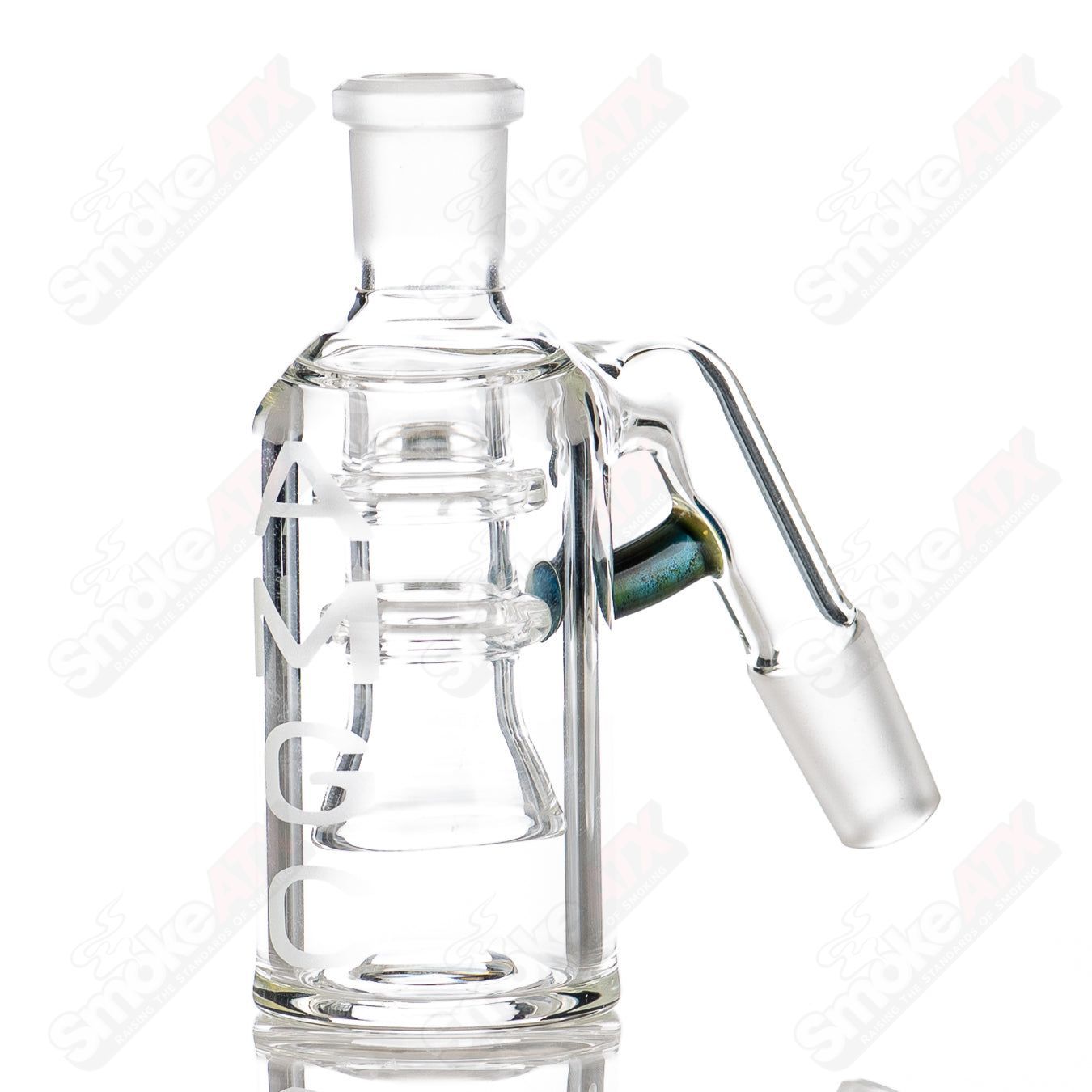 Austin Made Glass Co 14/45 Dry Catcher with Galaxy color accent, made of glass, featuring a sleek design and vibrant color details.