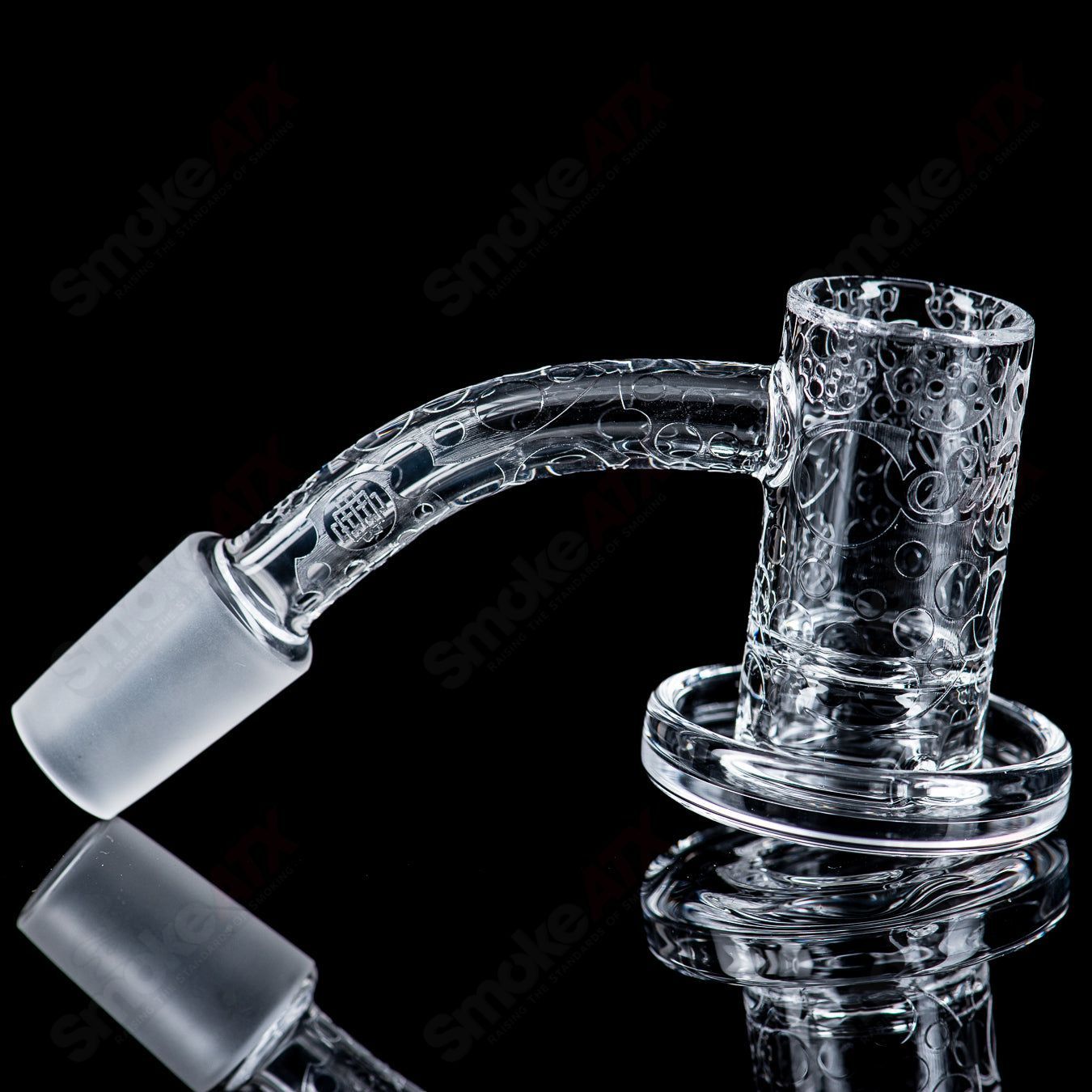 14/45 Quave Club Banger with Cap (Top Shelf) by Quave X Swiss Perc - Smoke ATX