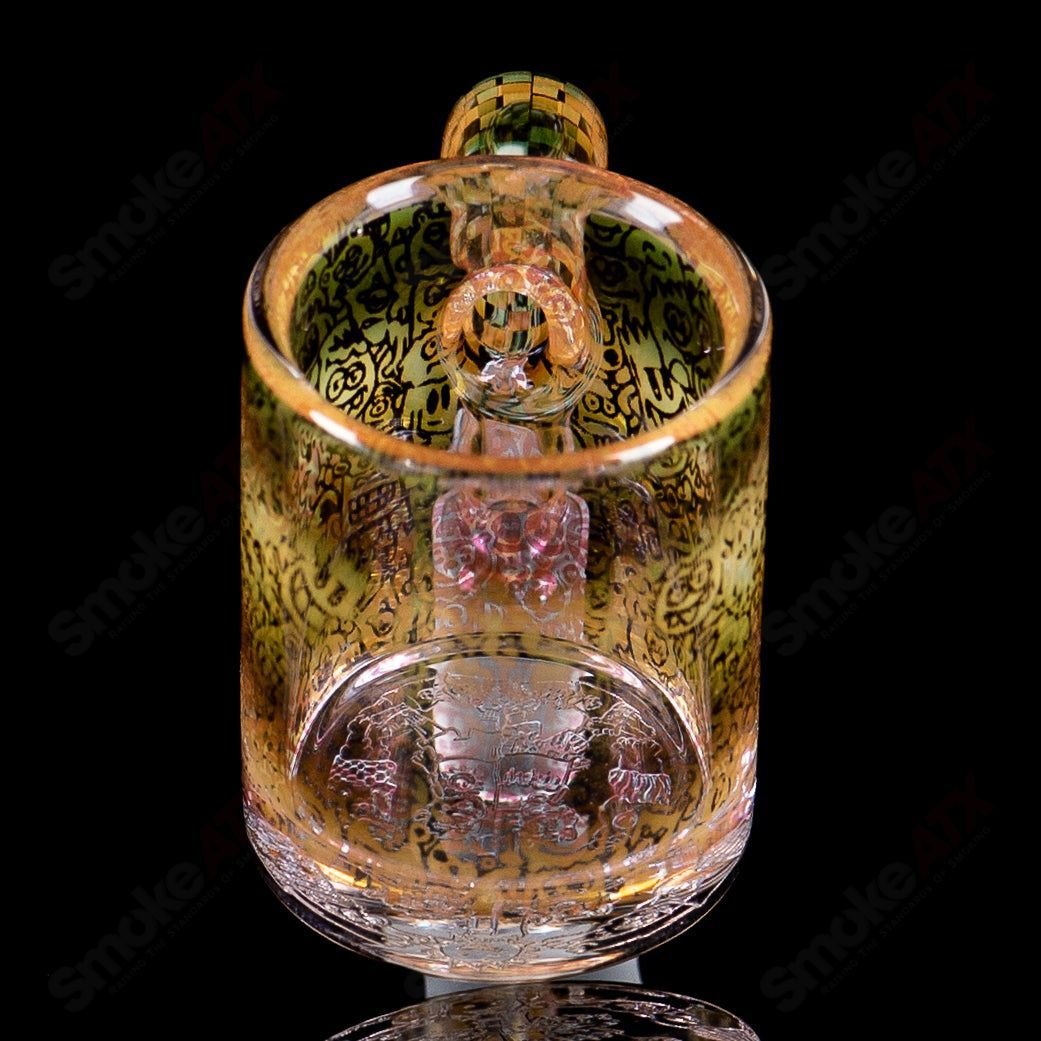 14/90 Binary Banger collab by Trevy Metal, Quave, and Mothership Glass, heady quartz glass banger for dabbing.