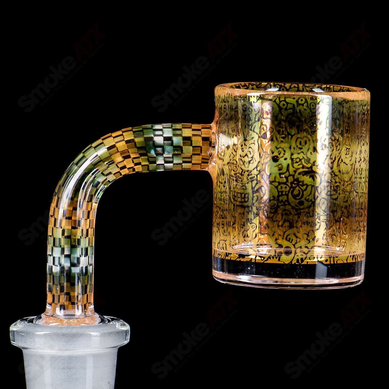 14/90 Binary Banger Collab by Trevy Metal x Quave x Mothership Glass - Smoke ATX