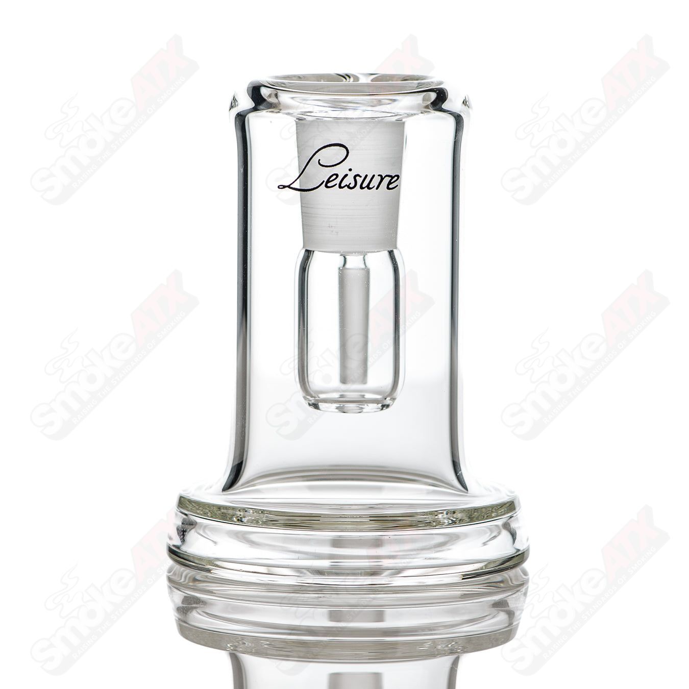 Leisure Glass 14/90 Drycatcher glass with calligraphy logo, clear glass designed for dry catching and leisure use