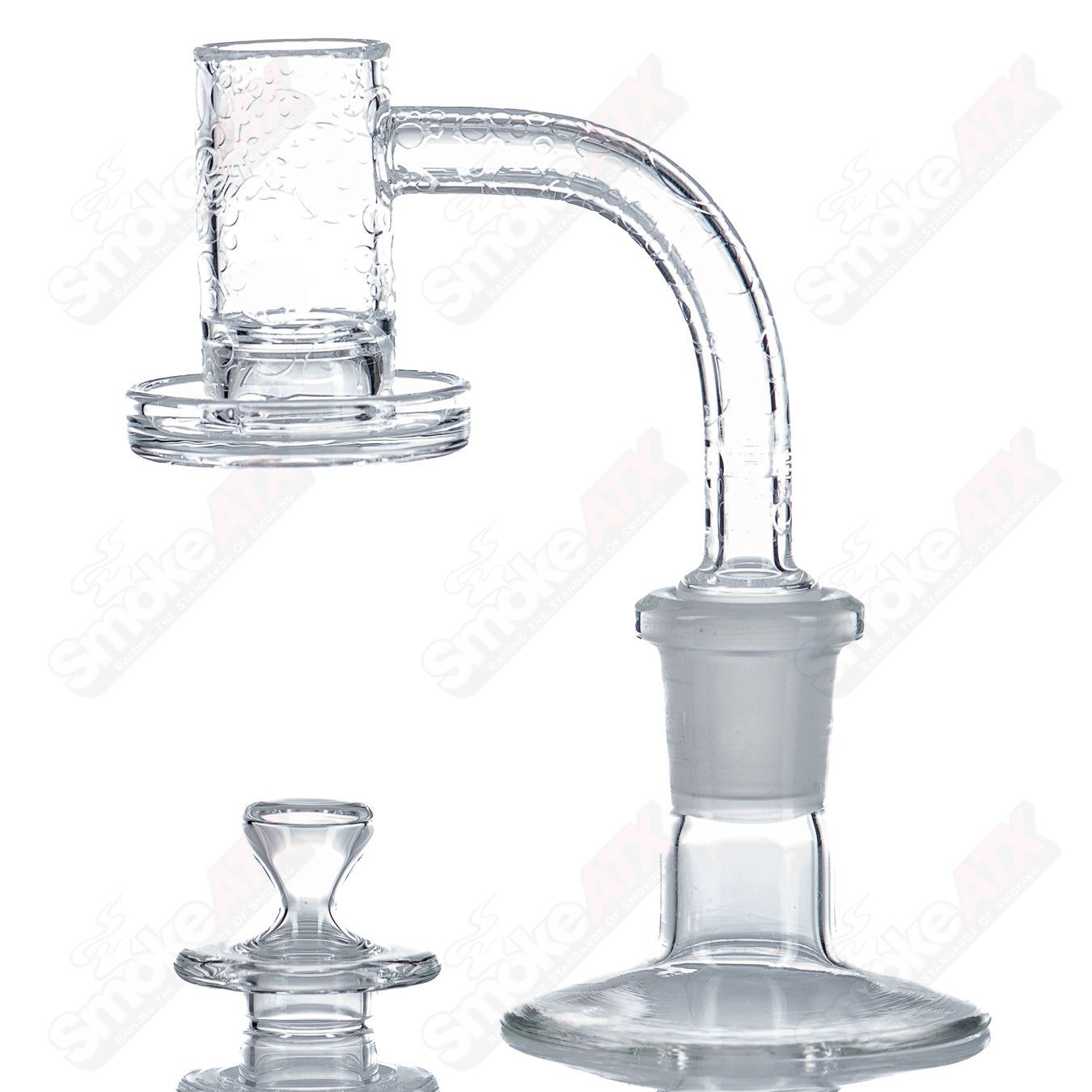 14/90 Quave Club Banger with Cap (Top Shelf) by Quave X Swiss Perc - Smoke ATX