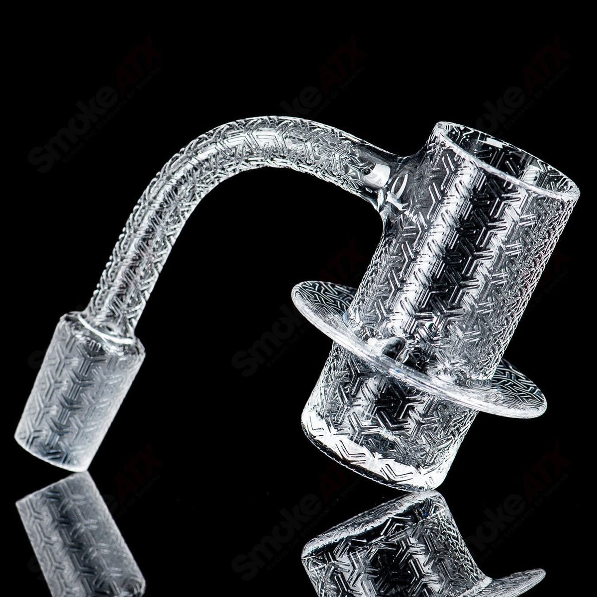 Evan Shore 24mm ESB Halo Banger glass dab nail for vaporizing concentrates, featuring a sleek design and durable construction.