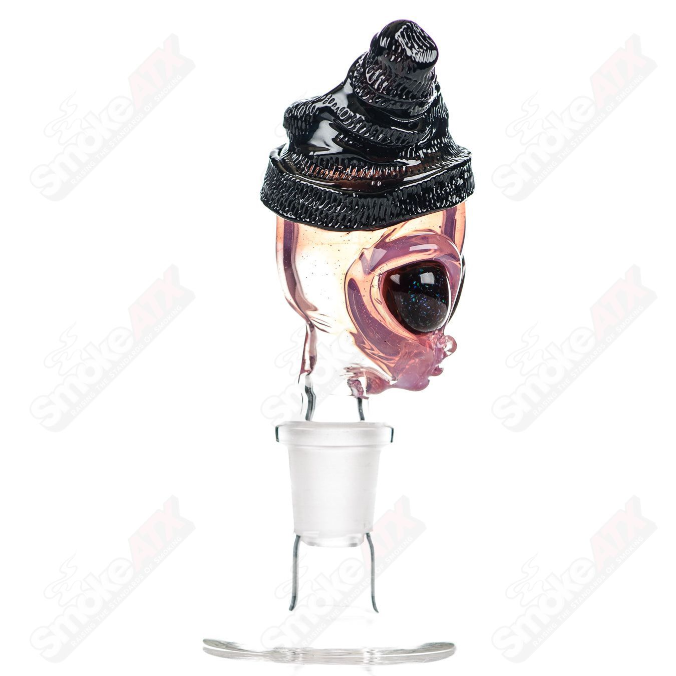 14mm Alien Bowl Slide Ghost Glass - Smoke ATX