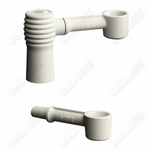 14mm ceramic club banger by Quave x Hive, 710 Products, with a sleek design for use with dab rigs and concentrates.