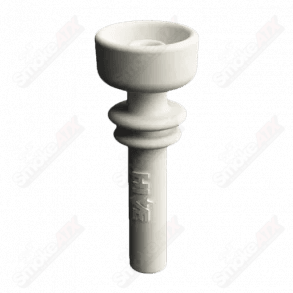 14mm ceramic direct inject vaporizer element by Hive, compatible with 710 Products, used for efficient heating and vaping.