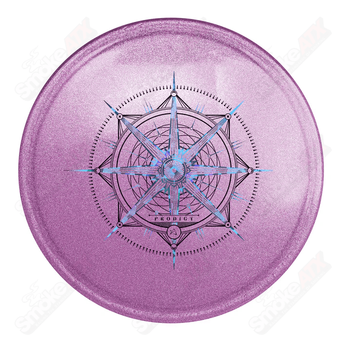 170 - 174g Pink A4 Approach Disc (Navigator Stamp) - 750 Glimmer Plastic Prodigy Disc - Smoke ATX