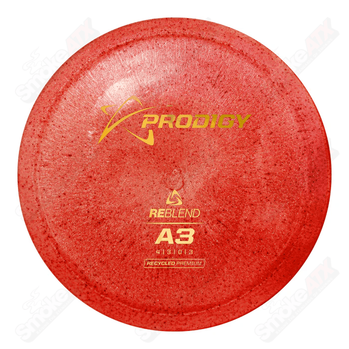 170 - 174g Red A3 Approach Disc - Reblend Plastic Prodigy Disc - Smoke ATX
