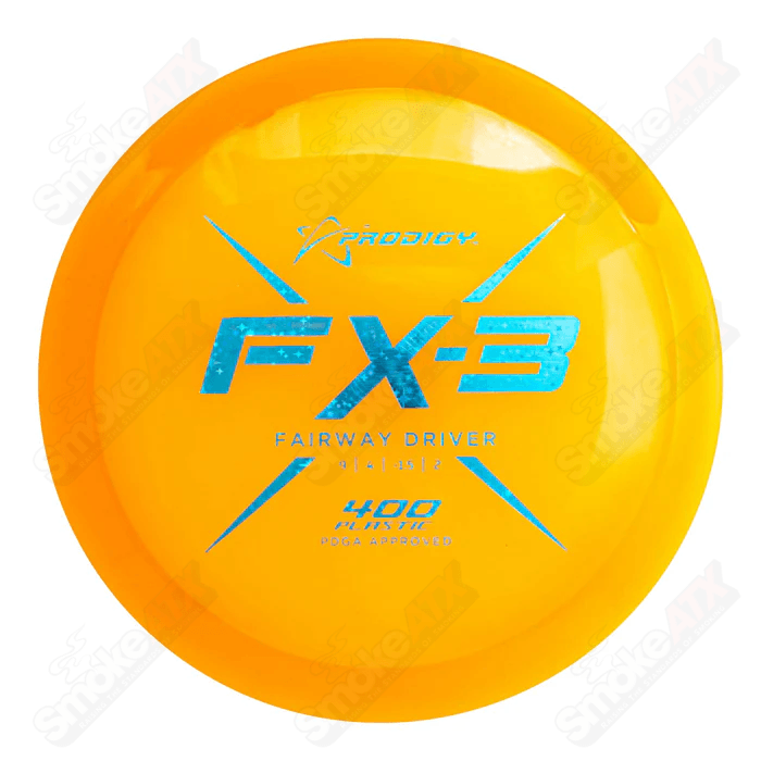170 - 176g Orange FX3 Fairway Driver Disc - 400 Plastic Prodigy Disc - Smoke ATX