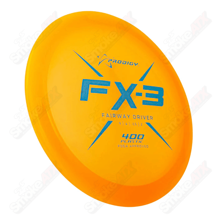 170 - 176g Orange FX3 Fairway Driver Disc - 400 Plastic Prodigy Disc - Smoke ATX