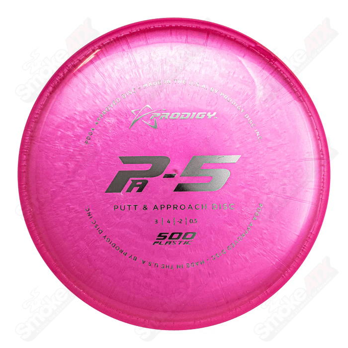 170 - 176g Pink F5 Fairway Driver Disc - 500 Plastic Prodigy Disc - Smoke ATX