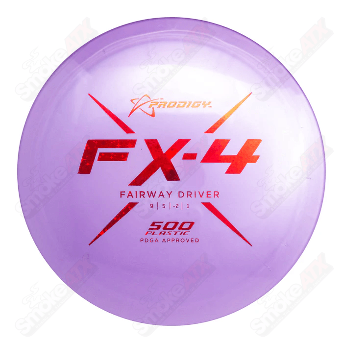 170 - 176g Purple FX - 4 Fairway Driver Disc - 500 Plastic Prodigy Disc - Smoke ATX