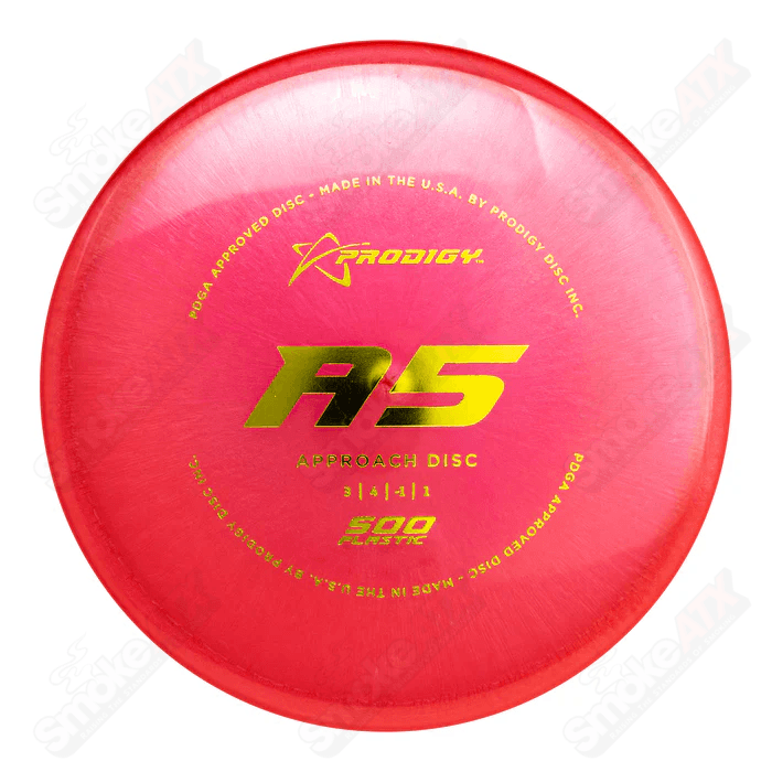 170 - 177g A5 Pink Approach Disc - 500 Plastic Prodigy Disc - Smoke ATX