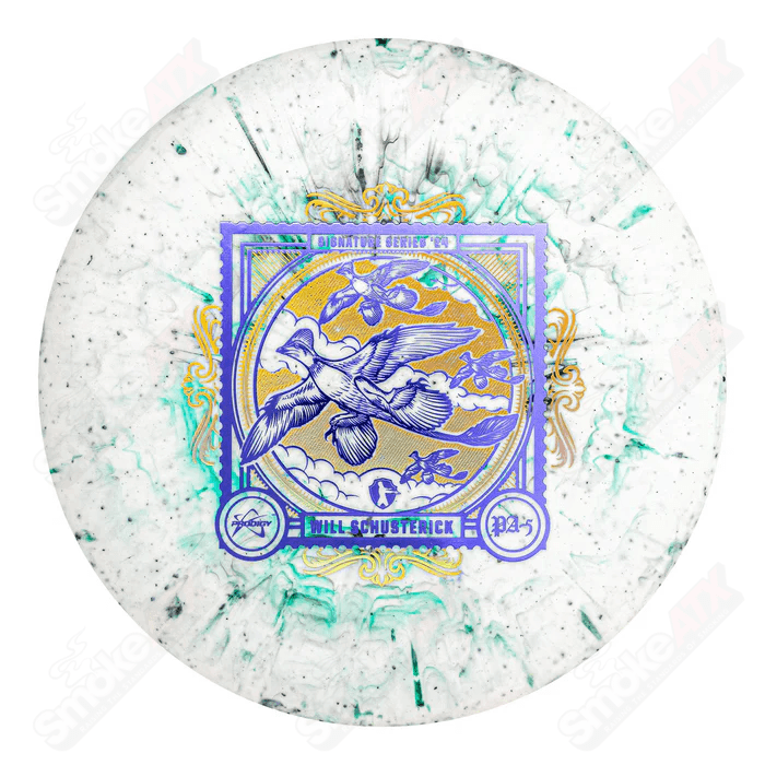 170 - 177g Green/Black PA - 5 Will Schusterick 2024 Signature Series 300 Fractal Plastic Prodigy Disc - Smoke ATX