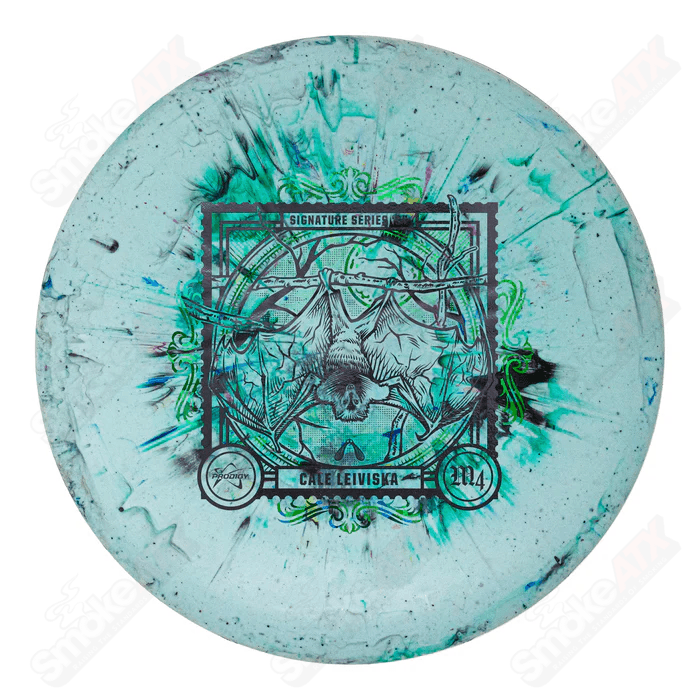 177 - 180g M4 Green/Black Disc - Cale Leiviska 2024 Signature Series - 300 Fractal Plastic Prodigy Disc - Smoke ATX