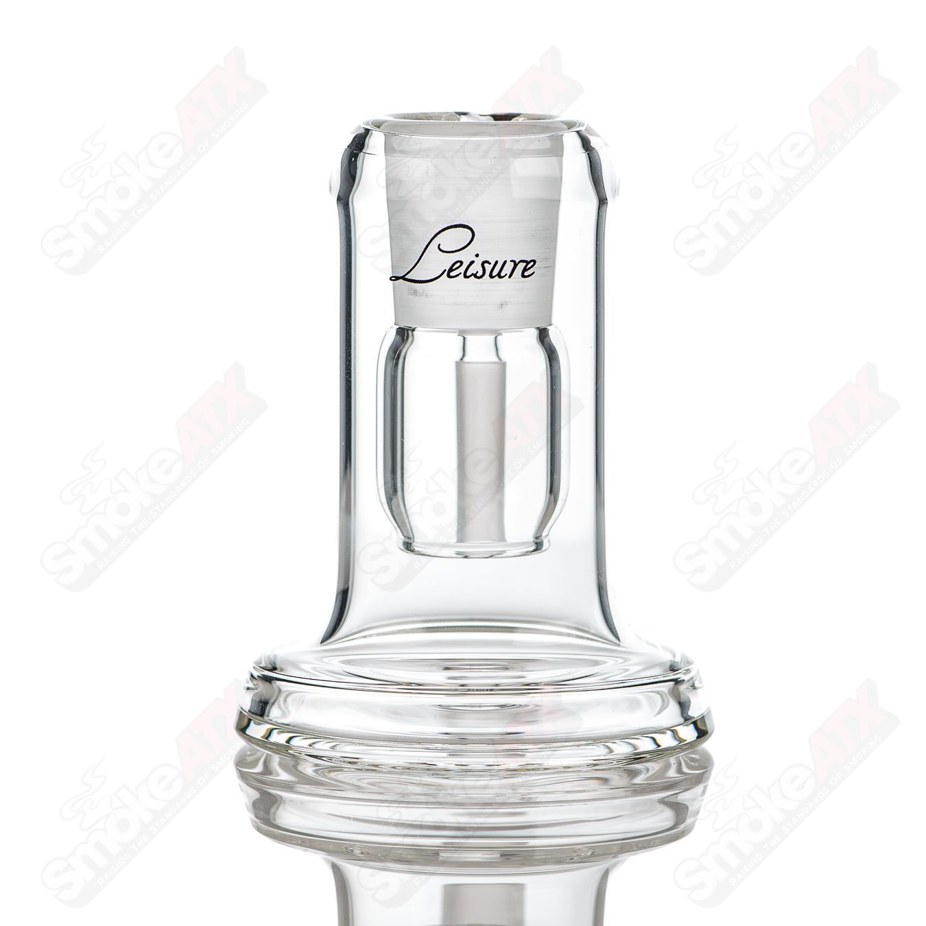 Leisure Glass 18/90 Drycatcher glass featuring calligraphy logo, clear leisure drinking glass with stylish design.
