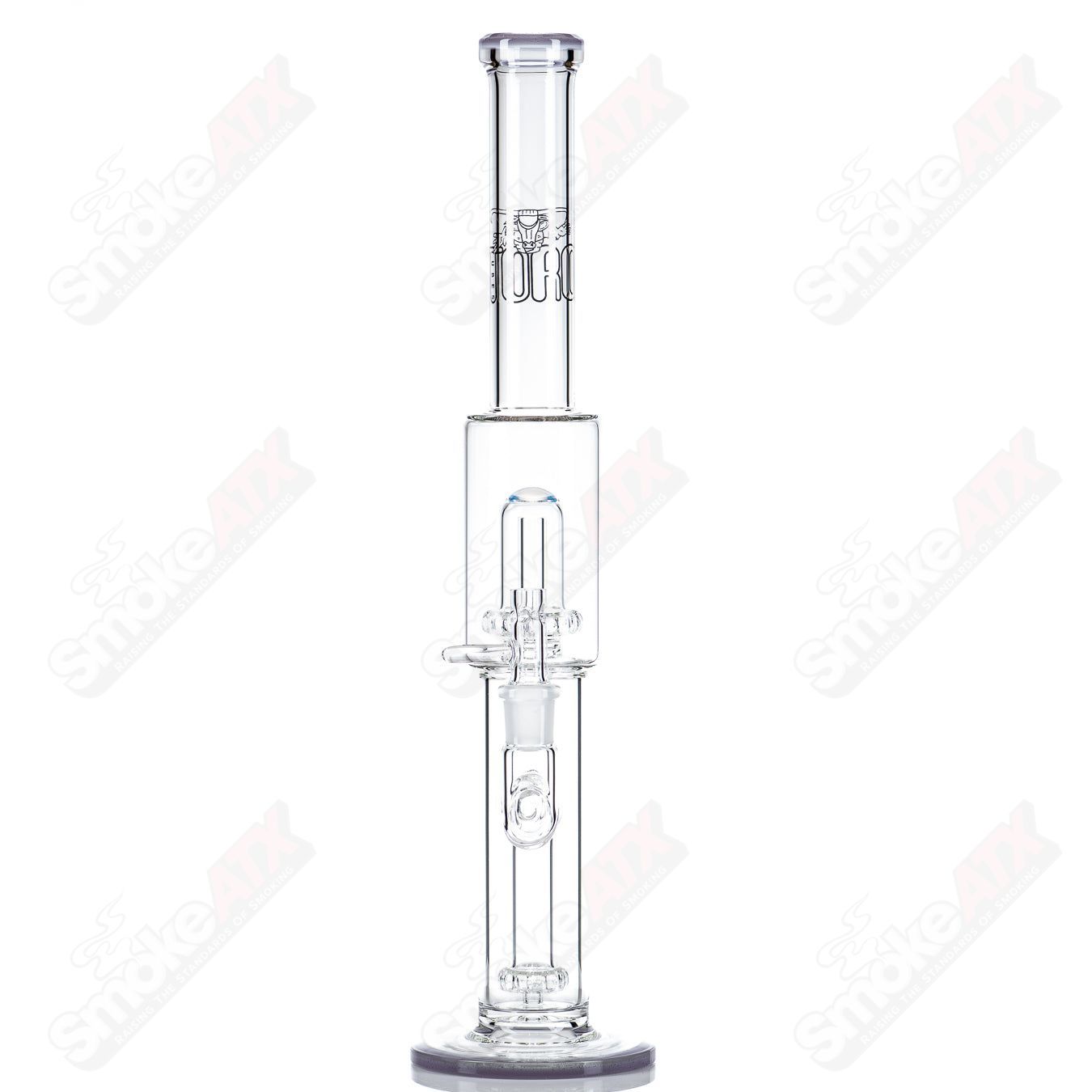 18mm Full Size Circ to Circ w/ Color Cap (CFL) by Toro Glass - Smoke ATX