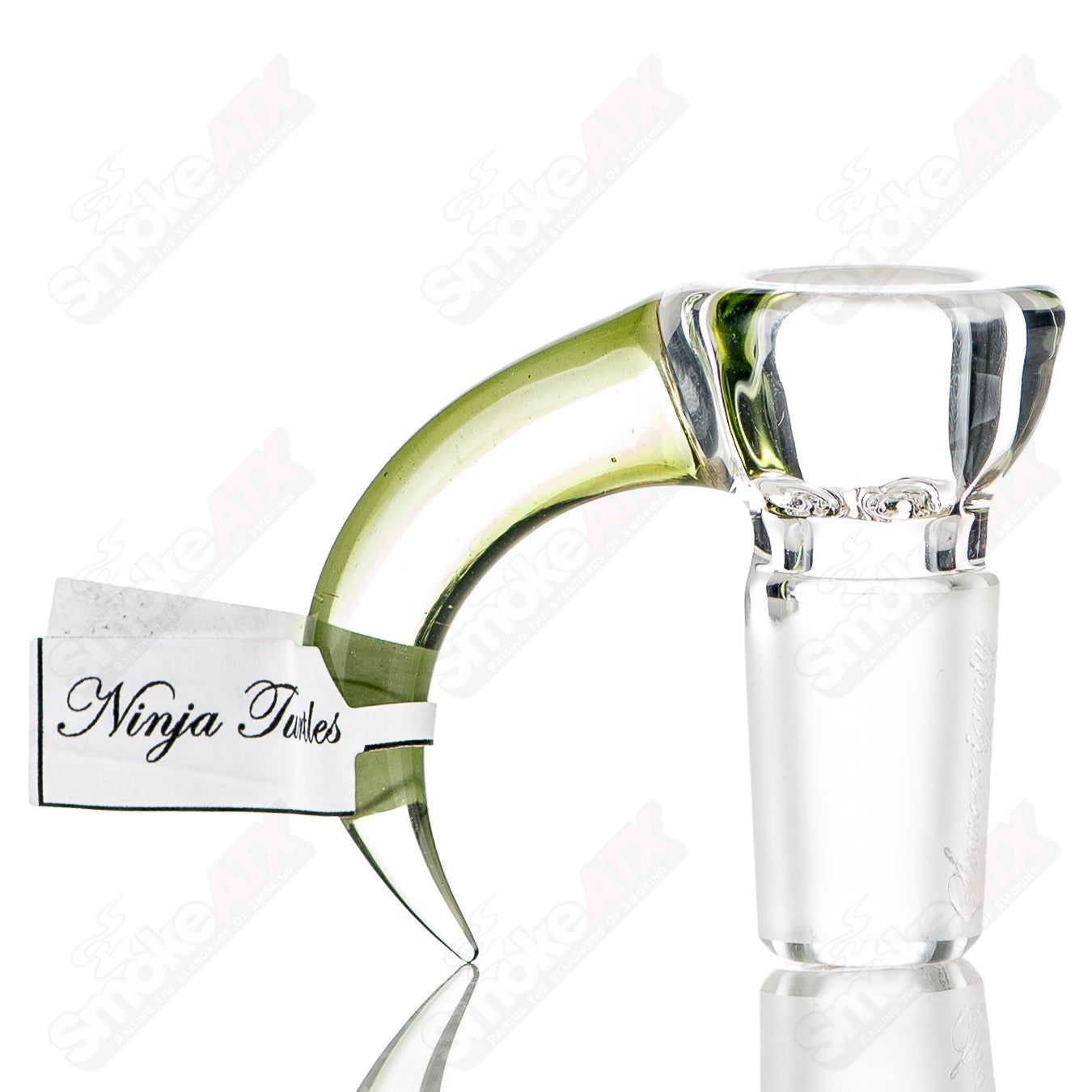 Sovereignty Glass 18mm Partial Accent Slide featuring Ninja Turtles design for heady glass bowls.