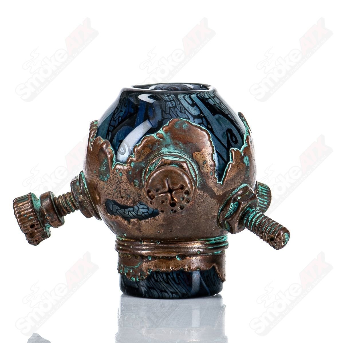 19mm Electroformed Interwoven Pattern Dome by Kind X Snic - Smoke ATX