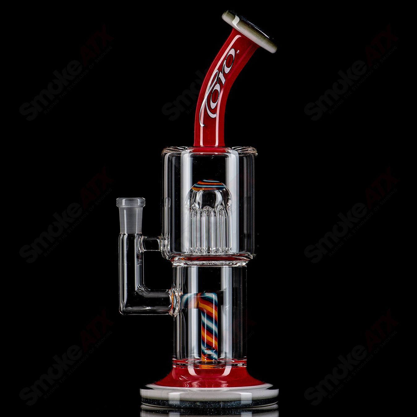 2 10mm Double Macro w/ Full Color Ft+Mp by Toro Glass - Smoke ATX