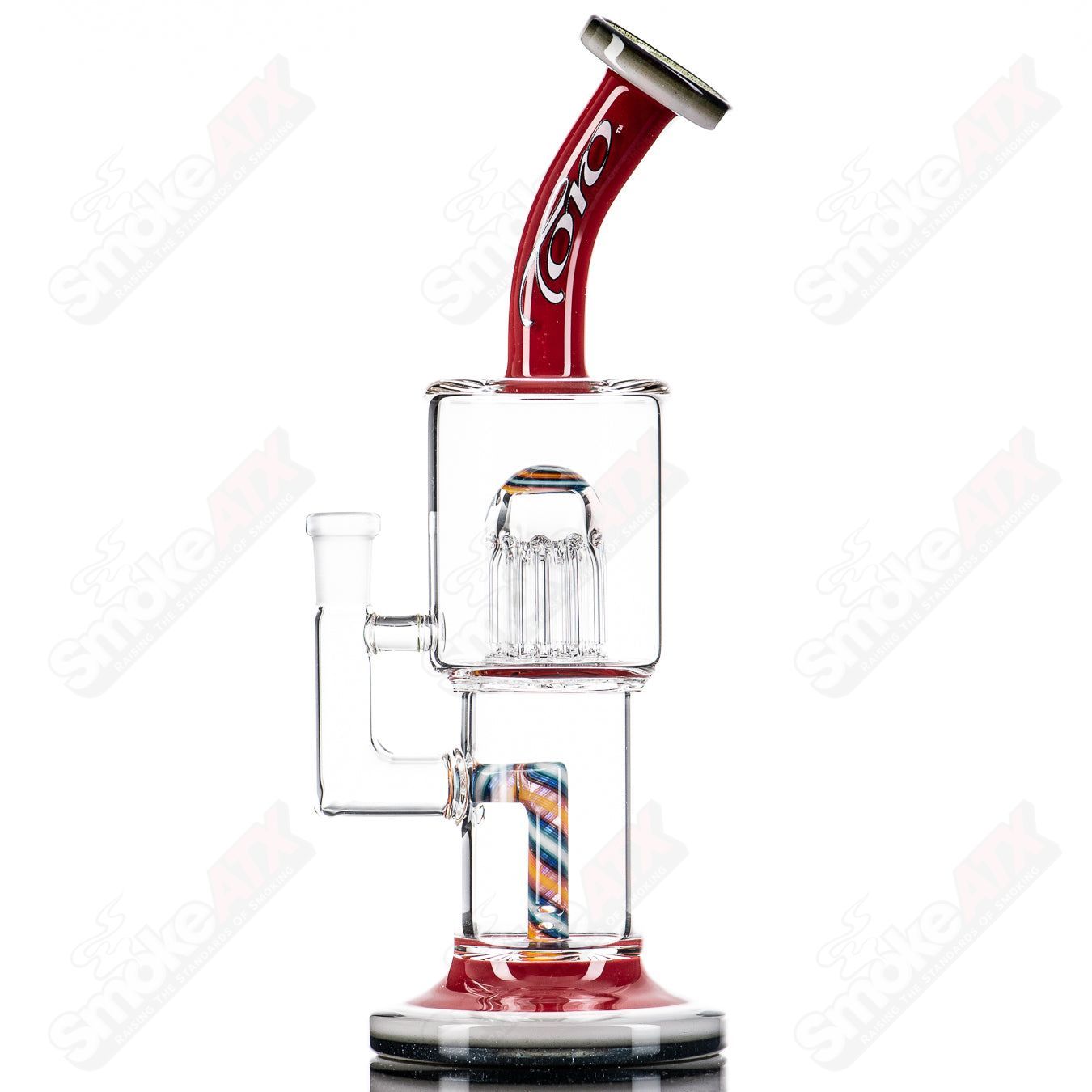 2 10mm Double Macro w/ Full Color Ft+Mp by Toro Glass - Smoke ATX